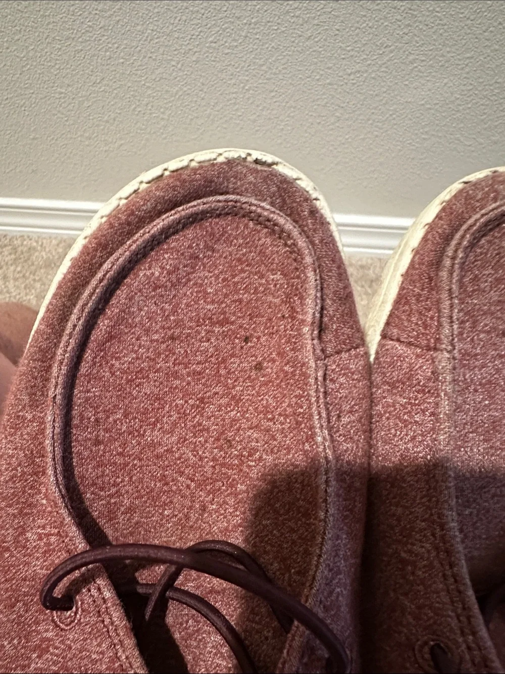 Hey Dude Wendy Burgundy Shoes